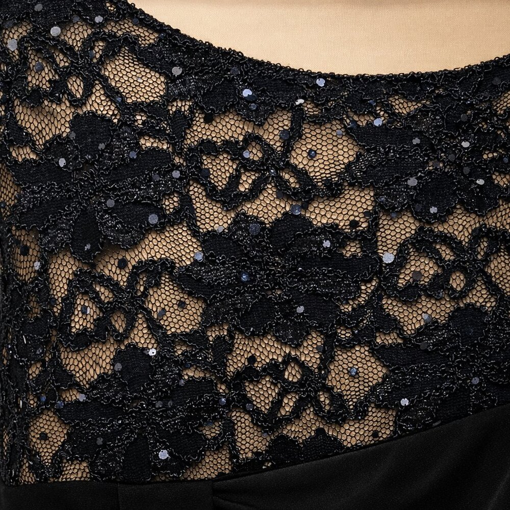 Elegant Connected Cocktail Dress – Rich Navy with Dynamic Draping NWOT - Picture 10 of 14